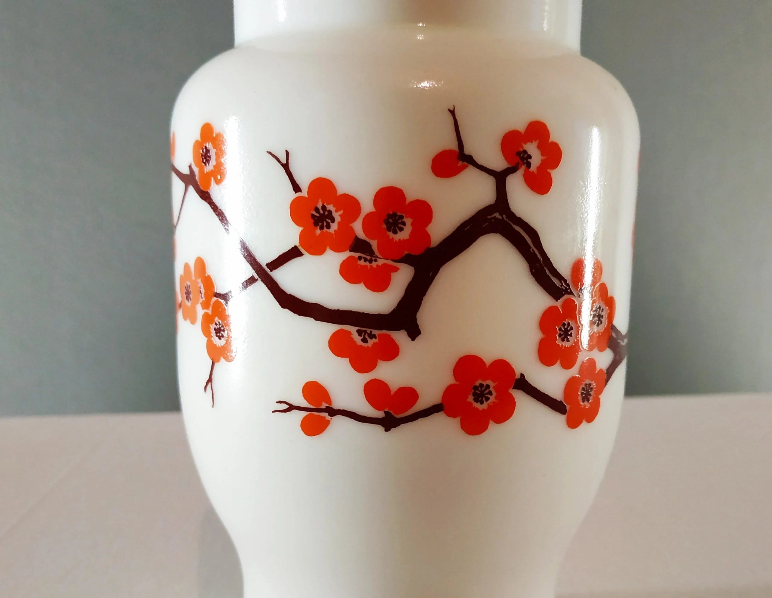 Pot décor floral en OPALINE – Image 3