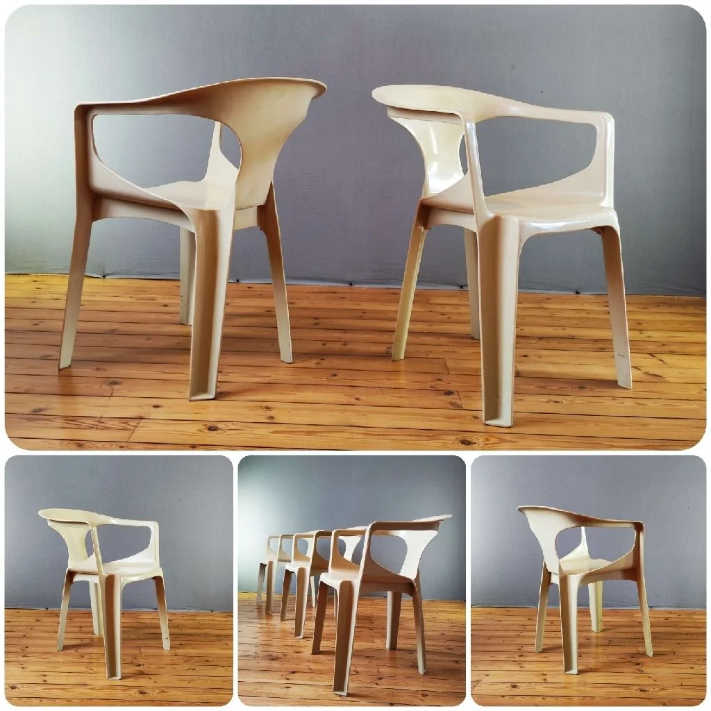 Fauteuil design de jardin "Stamp 3000" de Henry Massonnet, années 1970