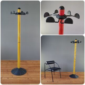 Porte-manteau vintage "SECCOSE" en métal, années 1980
