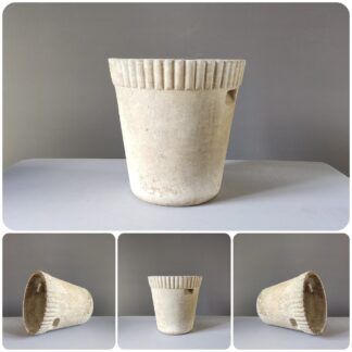 Pot de fleur Vintage ou jardinière en fibrociment de Willy GUHL, années 1960