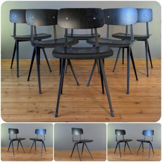 Série de 6 chaises modèle RESULT, design iconique de FRISO-KRAMER par HAY.