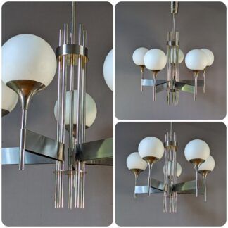 Suspension Lustre design Gaetano SCIOLARI, années 1970.